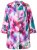 Ulla Popken 849728 Blazer fleuri en lin mélangé Blanc - Blazers - Vestes blazer pour femme, grandes tailles