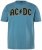 JP1880 849790 AC/DC Classic Logo T-shirt Bleu turquoise - T-shirts de groupes - T-shirts de groupes de musique