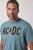JP1880 849790 AC/DC Classic Logo T-shirt Bleu turquoise - T-shirts de groupes - T-shirts de groupes de musique