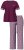 Ulla Popken 849850 Pyjama à carreaux Rouge baie - Pyjamas/vêtements de détente - 