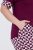 Ulla Popken 849850 Pyjama à carreaux Rouge baie - Pyjamas/vêtements de détente - 