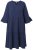 Ulla Popken 849856 Robe à volants Bleu marine - Robes midi - Robes mi-longues pour femmes rondes