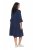 Ulla Popken 849856 Robe à volants Bleu marine - Robes midi - Robes mi-longues pour femmes rondes
