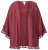 Ulla Popken 849860 Kimono Rouge rouille - Cardigans - Gilets grande taille pour femme