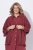 Ulla Popken 849860 Kimono Rouge rouille - Cardigans - Gilets grande taille pour femme