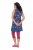 Ulla Popken 849887 Robe en jersey sans manches Bleu marine - Robes en jersey - 
