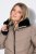 Ulla Popken 850041 Manteau matelassé Taupe - Manteaux - Manteaux grande taille pour femme