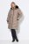 Ulla Popken 850041 Manteau matelassé Taupe - Manteaux - Manteaux grande taille pour femme