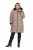 Ulla Popken 850041 Manteau matelassé Taupe - Manteaux - Manteaux grande taille pour femme