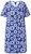 Ulla Popken 850121 Robe en jersey à manches courtes et col V Bleu - Robes en jersey - 