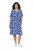 Ulla Popken 850121 Robe en jersey à manches courtes et col V Bleu - Robes en jersey - 