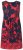 Ulla Popken 850175 Robe en jersey imprimée Corail - Robes en jersey - 