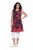 Ulla Popken 850175 Robe en jersey imprimée Corail - Robes en jersey - 