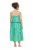 Ulla Popken 850197 Robe rayée à volants Vert - Robes d'été - Robes légères d'été en grande taille