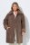 Ulla Popken 850251 Manteau teddy Marron clair - Manteaux - Manteaux grande taille pour femme