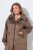 Ulla Popken 850251 Manteau teddy Marron clair - Manteaux - Manteaux grande taille pour femme