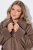 Ulla Popken 850251 Manteau teddy Marron clair - Manteaux - Manteaux grande taille pour femme