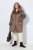 Ulla Popken 850251 Manteau teddy Marron clair - Manteaux - Manteaux grande taille pour femme
