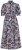 Ulla Popken 850298 Robe chemise fleurie Bleu marine - Robes maxi - Robes longues pour femmes rondes