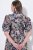 Ulla Popken 850298 Robe chemise fleurie Bleu marine - Robes maxi - Robes longues pour femmes rondes