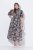 Ulla Popken 850298 Robe chemise fleurie Bleu marine - Robes maxi - Robes longues pour femmes rondes