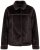 Ulla Popken 850310 Veste en fausse fourrure Marron foncé - Vestes - Vestes grande taille pour femme