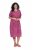 Ulla Popken 850346 Robe imprimée à col V Rose - Robes midi - Robes mi-longues pour femmes rondes