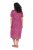 Ulla Popken 850346 Robe imprimée à col V Rose - Robes midi - Robes mi-longues pour femmes rondes