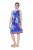 Ulla Popken 850367 Robe en jersey imprimée Bleu marine - Robes en jersey - 