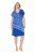 Ulla Popken 850389 Robe en mousseline imprimée Bleu - Robes - Des robes dans toutes les tailles