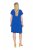 Ulla Popken 850389 Robe en mousseline imprimée Bleu - Robes - Des robes dans toutes les tailles