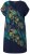 Ulla Popken 850393 Robe en mousseline imprimée Bleu marine - Robes d'été - Robes légères d'été en grande taille