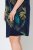 Ulla Popken 850393 Robe en mousseline imprimée Bleu marine - Robes d'été - Robes légères d'été en grande taille