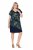 Ulla Popken 850393 Robe en mousseline imprimée Bleu marine - Robes d'été - Robes légères d'été en grande taille