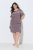 Ulla Popken 850401 Chemise de nuit fleurie Marron - Chemises de nuit - 