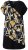 Ulla Popken 850406 Robe en mousseline imprimée Noir - Robes - Des robes dans toutes les tailles