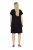 Ulla Popken 850406 Robe en mousseline imprimée Noir - Robes - Des robes dans toutes les tailles
