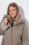 Ulla Popken 850509 Veste en fausse fourrure Taupe - Vestes - Vestes grande taille pour femme
