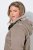 Ulla Popken 850509 Veste en fausse fourrure Taupe - Vestes - Vestes grande taille pour femme
