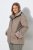 Ulla Popken 850509 Veste en fausse fourrure Taupe - Vestes - Vestes grande taille pour femme