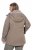 Ulla Popken 850509 Veste en fausse fourrure Taupe - Vestes - Vestes grande taille pour femme