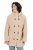 Ulla Popken 850589 Veste teddy Blanc cassé - Vestes - Vestes grande taille pour femme