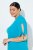 Ulla Popken 850724 Robe mi-longue à manches courtes et ceinture à nouer Turquoise - Robes midi - Robes mi-longues pour femmes rondes