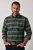 JP1880 850923 Chemise à carreaux manches longues Vert forêt TALL - TALL chemises - Chemises coupe TALL