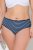 Ulla Popken 850966 Culottes à rayures lot de 5 Bleu marine - Culottes - 