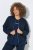 Ulla Popken 851040 Sweat zippé Bleu marine - Sweatshirts - Sweats grande taille pour femme