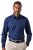 JP1880 851055 Chemise business à motifs sans repassage manches longues Bleu marine TALL - TALL chemises - Chemises coupe TALL