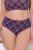 Ulla Popken 851070 Culottes à carreaux en coton bio lot de 5 Violet - Culottes - 