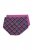 Ulla Popken 851071 Culottes à carreaux en coton bio lot de 2 Violet - Culottes - 