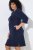 Ulla Popken 851220 Robe à manches 3/4 Bleu marine - Robes - Des robes dans toutes les tailles
